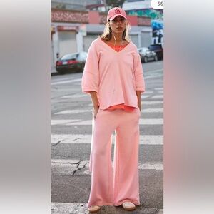 ✨ NWT FREE PEOPLE On the Run Set, size Medium, PINK